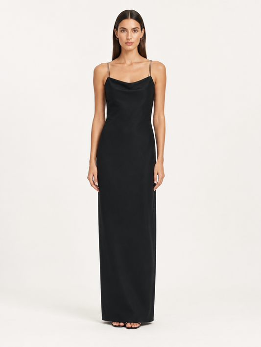Vestido midi con breteles talle XS - foto editorial